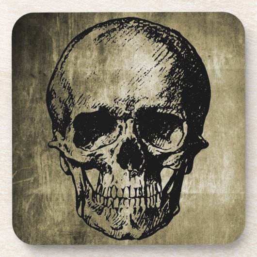 スカルコルクコースター コースター (正面)