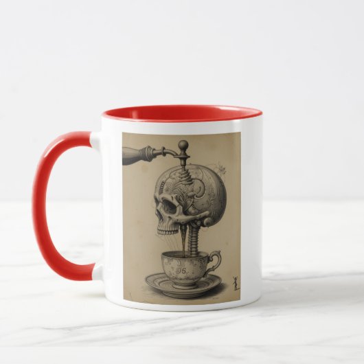 スカルコーヒーマグ マグカップ (左)