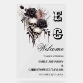 スカルゴシックア結婚クリル徴候 アクリルサイン (正面)