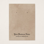 スカルゴシックハロウィーンイヤリングディスプレイカード (正面)