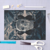 スカルゴシックフローラシアノタイプヴィンテージグランジ 薄葉紙 (クラフト)