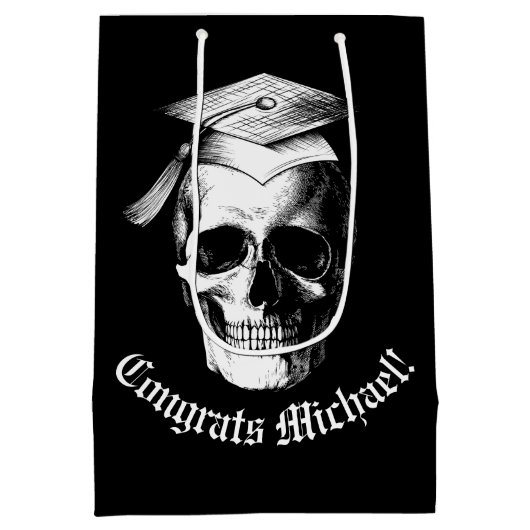 スカルゴシック学修士会放射線学 ミディアムペーパーバッグ (裏面)