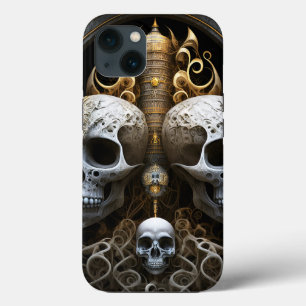 スカルゴシック様式ホラーゴシック超現実美術 iPhone 13ケース