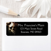 スカルゴシック結婚ブライダル差出人住所ラベル ラベル (インサイチュ)