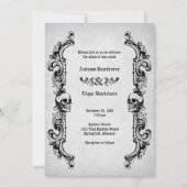 スカルゴシック結婚体 招待状 (正面)