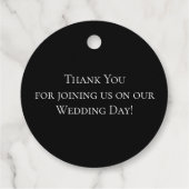 スカルゴシック結婚式の引き出物ラベル フェイバータグ (裏面)