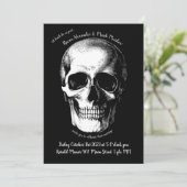 スカルゴシック結婚式招待状 招待状 (スタンド正面)