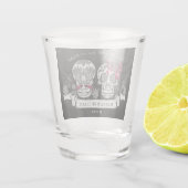 スカルゴシックHallowedding Burgundy ID866 ショットグラス (裏面)