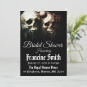 スカルゴ芸術的シックブライダルシャワー 招待状 (スタンド正面)