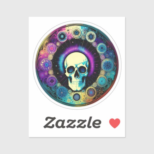 スカルサイケデリック シール (シート)