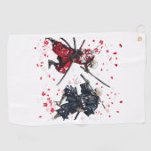 スカルサムライデュエル ゴルフタオル (横)