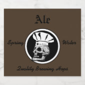 スカルシェフ – エール ビールラベル (シングルラベル)