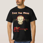 スカルシリーズ:顔ザミュージックTシャツ Tシャツ (正面)