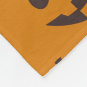 スカルシルエットパターンブラウンフリースブランケット フリースブランケット (角)