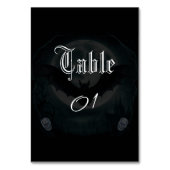 スカルシンプルこうもりゴシッ結婚クの テーブルナンバー (正面)