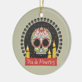 スカルシンプルディアデムエルトス&キャンドルオーナメント セラミックオーナメント (左)