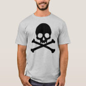 スカルシンプル及びクロスボーンTシャツ Tシャツ (正面)