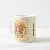 スカルシールド消防士マグカップ コーヒーマグカップ (正面左)