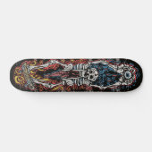 スカルジョーパンクSK8ボードバイ食べザ通り スケートボード (横)
