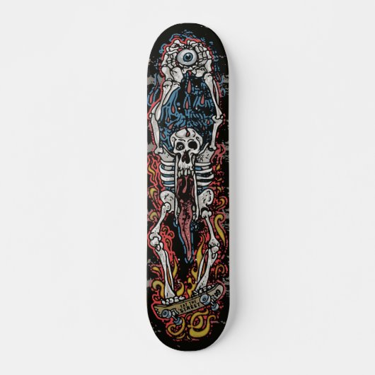 スカルジョーパンクSK8ボードバイ食べザ通り スケートボード (正面)