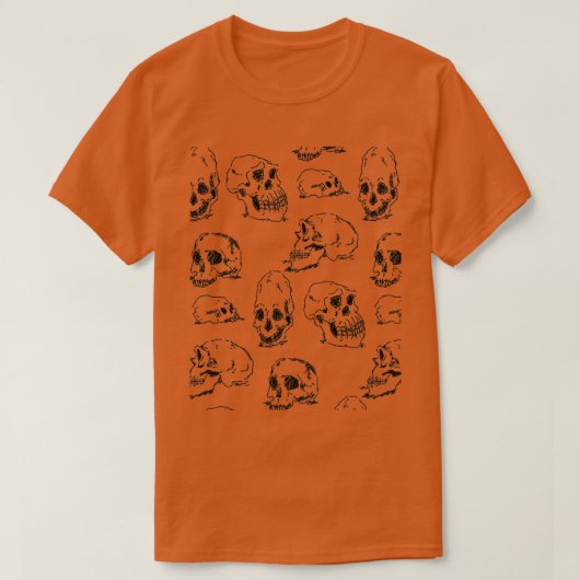スカルスカルスカル Tシャツ (デザイン正面)