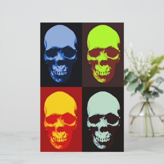 スカルスカル 便箋 (スタンド正面)