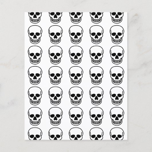 スカルスクラップブック紙 (裏面)