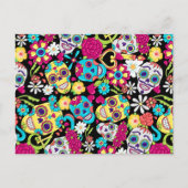 スカルスケルトンガーデン |フローラ糖スカル 案内ポストカード (正面)