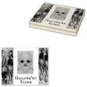 スカルスケルトンハロウィーンデスモーリエンジラードプラ ラバースタンプ (押印)