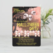スカルスケルトンハローウィンパーティフリークナイト 招待状 (スタンド正面)