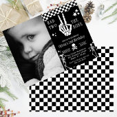 スカルスケルトン Bad to the Bone 2歳の誕生日 招待状