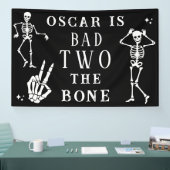 スカルスケルトン Bad to the Bone 2歳の誕生日 横断幕 (トレードショー)