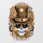 スカルスチームパンクブードゥーレトロ機 ウィンドウサイン (シート)