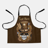 スカルスチームパンクブードゥーレトロ機 エプロン (正面)