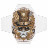 スカルスチームパンクブードゥーレトロ機 サッカーボール (フラット)