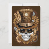 スカルスチームパンクブードゥーレトロ機 招待状 (正面)