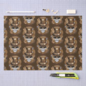 スカルスチームパンクブードゥーレトロ機 薄葉紙 (クラフト)