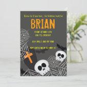 スカルスパイダーウェブとリップヘロゲン誕生日パーティー 招待状 (スタンド正面)