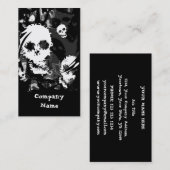 スカルスペクターB & W名刺ブラック(縦) 名刺 (正面/裏面)