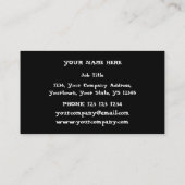 スカルスペクターB & W名刺ブラック(縦) 名刺 (裏面)