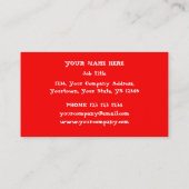 スカルスペクターB & W小さい横赤 名刺 (裏面)