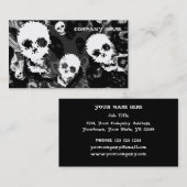 スカルスペクターB&W水平黒 名刺 (正面/裏面)