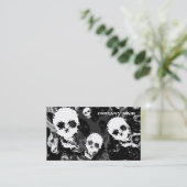 スカルスペクターB&W水平黒 名刺 (スタンド正面)