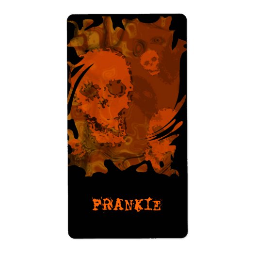 スカルスペクターOrange 'Name'ラベル ラベル (正面)