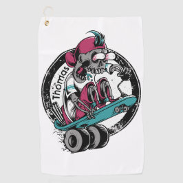 スカルスリル:乗るか死ぬかカスタマイズら ゴルフタオル