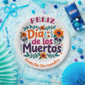 💀🎉スカルスワールセルヴウェア、ディアデロスムエルトス ペーパープレート (パーティー)