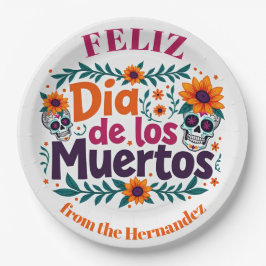 💀🎉スカルスワールセルヴウェア、ディアデロスムエルトス ペーパープレート