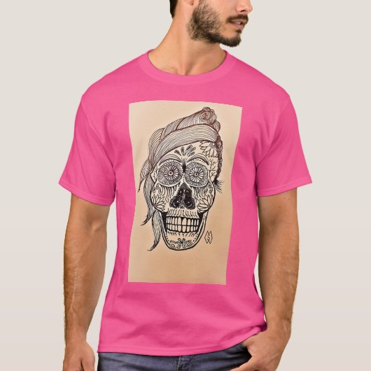 スカルセルフィー Tシャツ (正面)