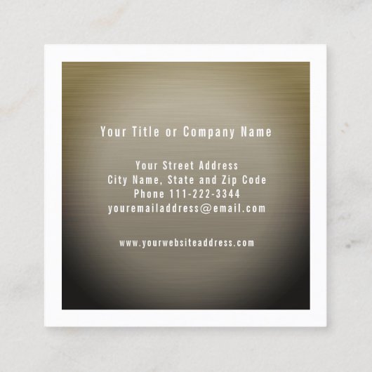 スカルタトゥーアーティスト名刺 スクエア名刺 (裏面)