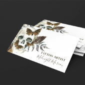 スカルタトゥーアーティストQRコード名刺 名刺